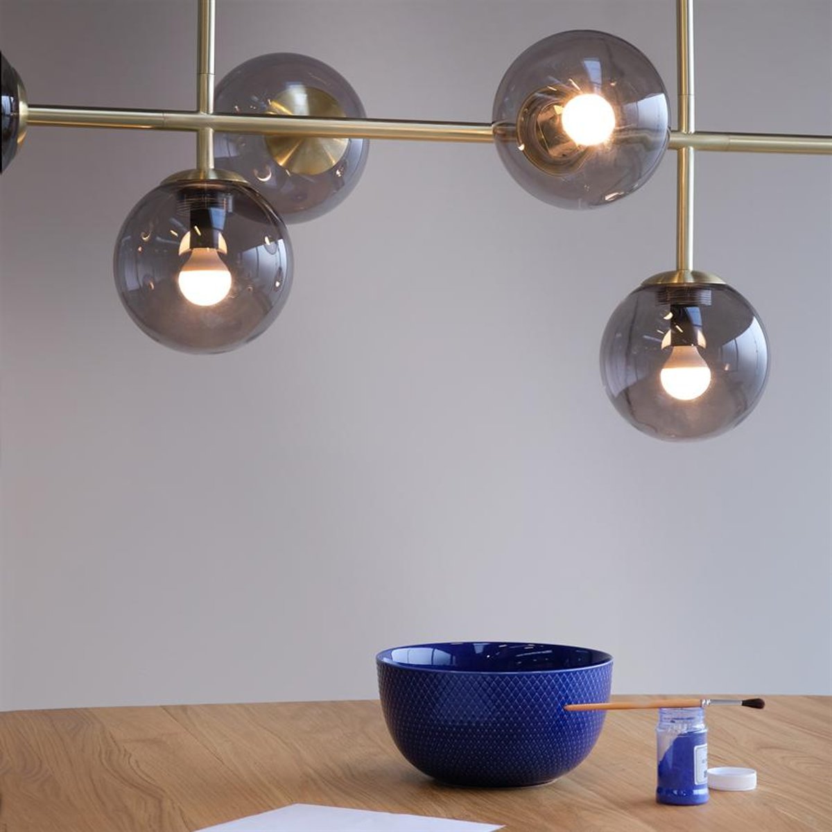 Suspension en Verre et Métal COMO laiton, DYBERG LARSEN