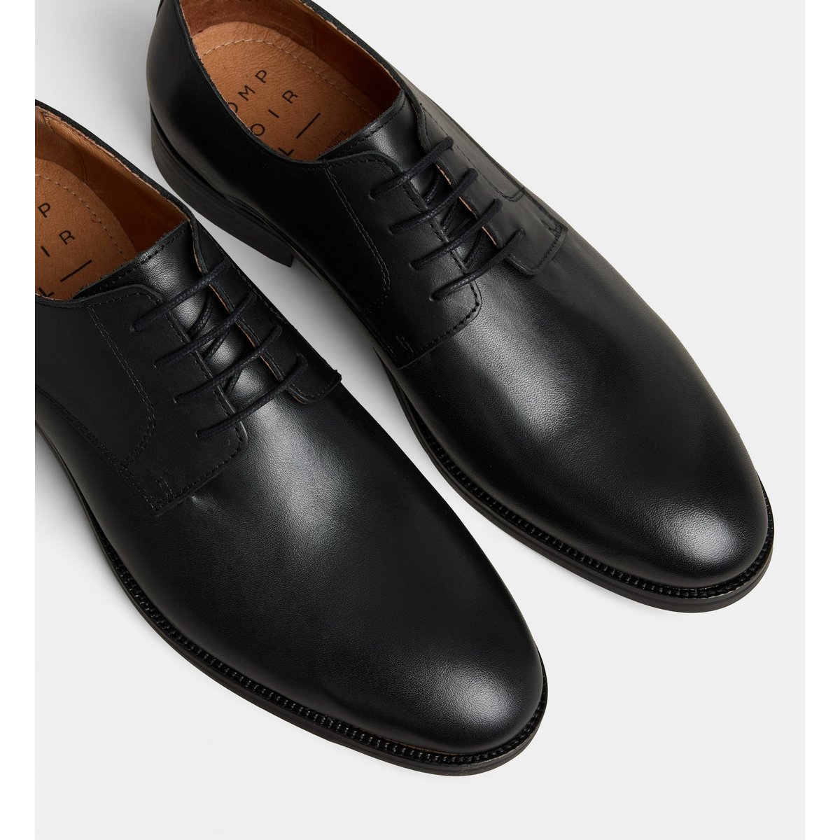 Derbies maxime cuir noir, COMPTOIR GL