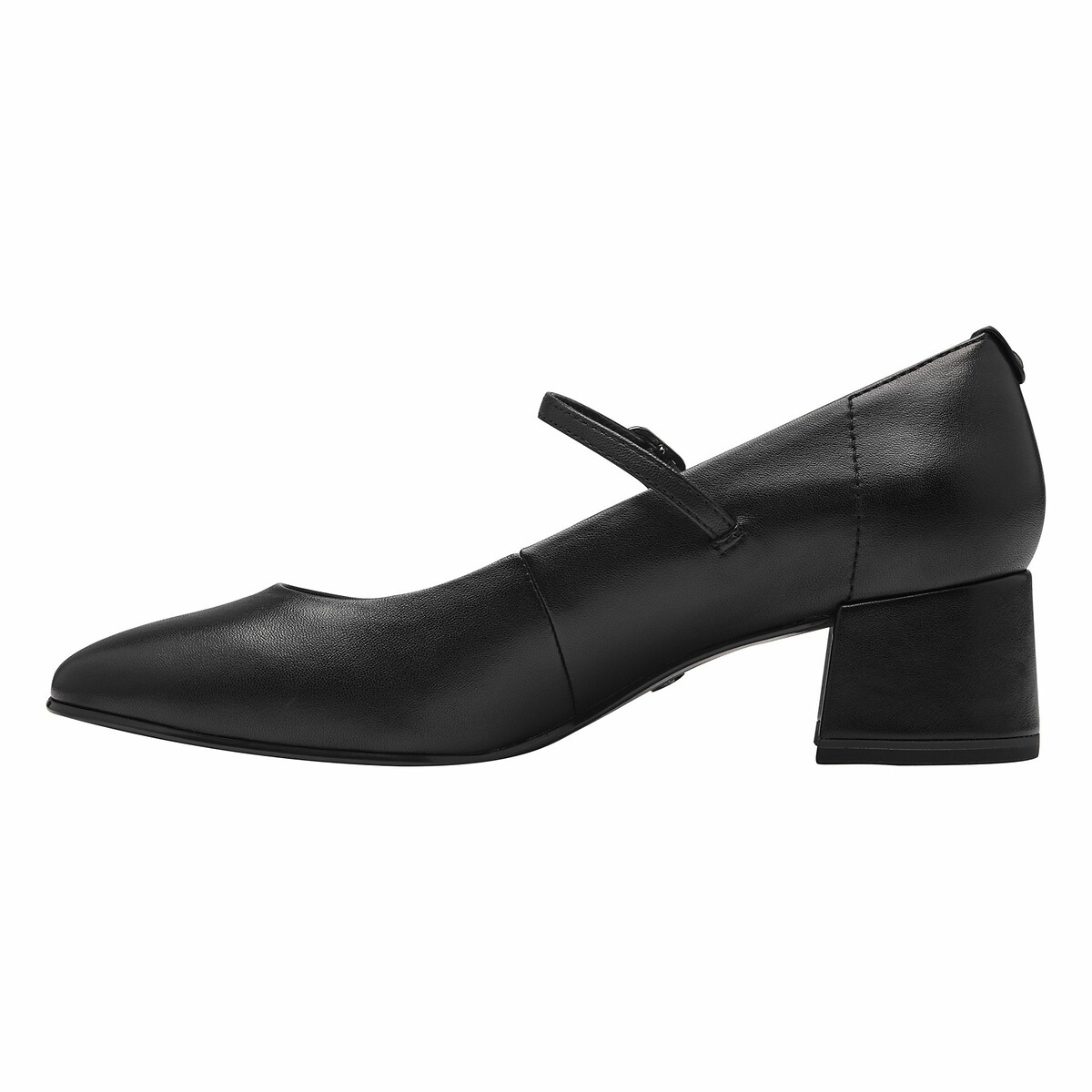 Leather Heeled Mary Janes black, TAMARIS