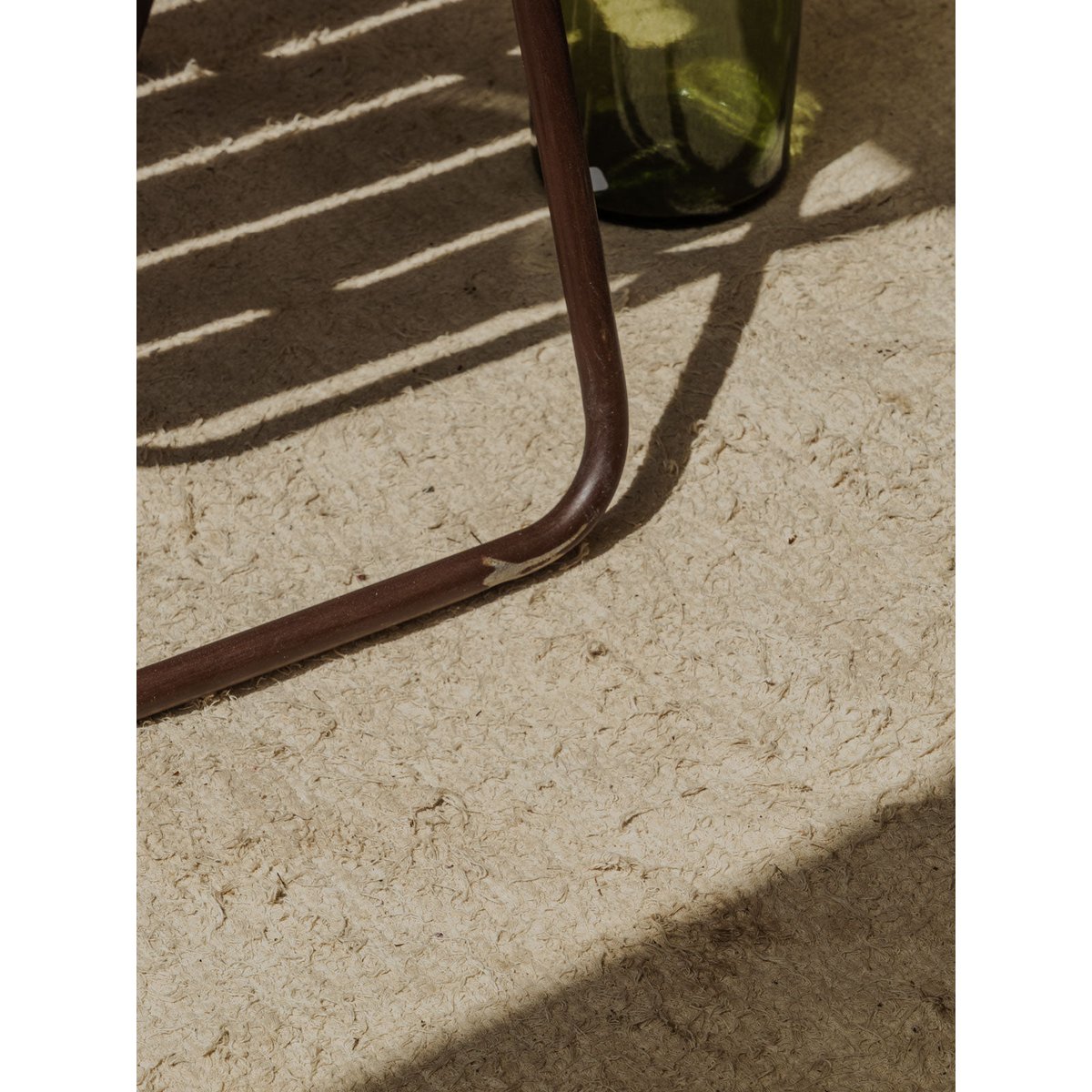 Lot de 4 chaises en métal marron Alma N°1574 - Bon état marron, DEBONGOUT