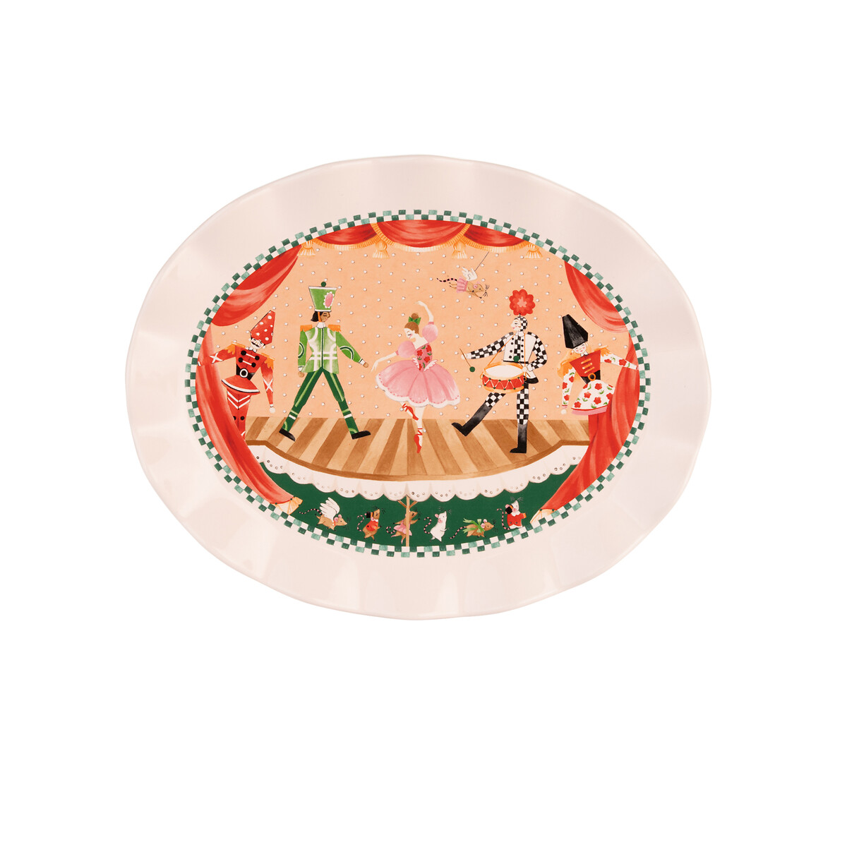 Nutcracker Oval Platter multi-coloured, CATH KIDSTON