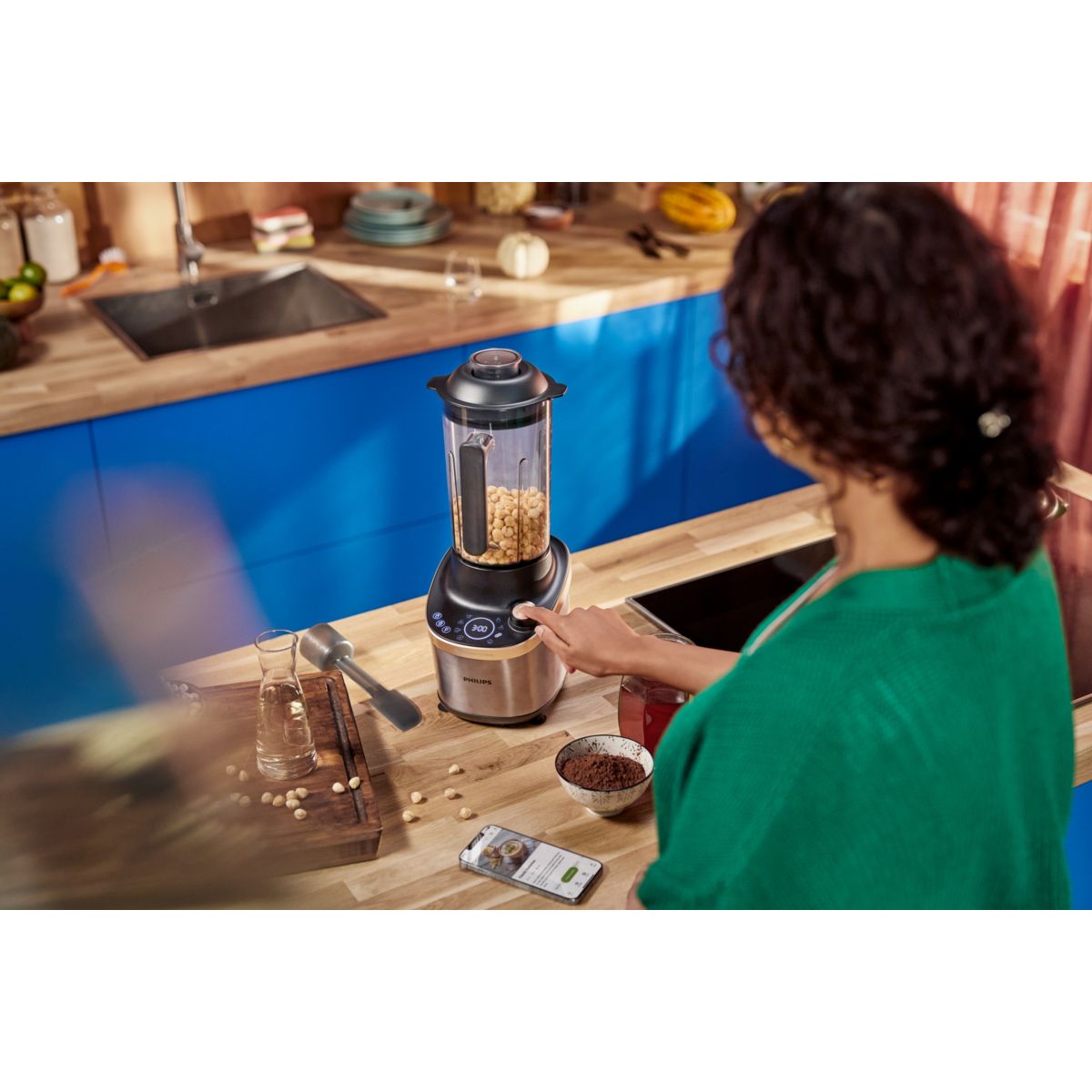 Blender HR3770/00 Flip&Juice 2-1 avec extracteur de jus Série 7000 2L, 1500W couleur unique, PHILIPS