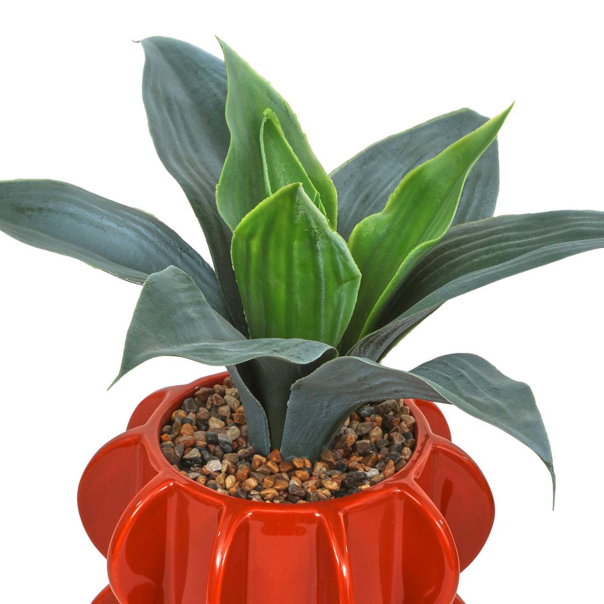Plante artificielle H 28 cm HOMY rouge, ATMOSPHERA