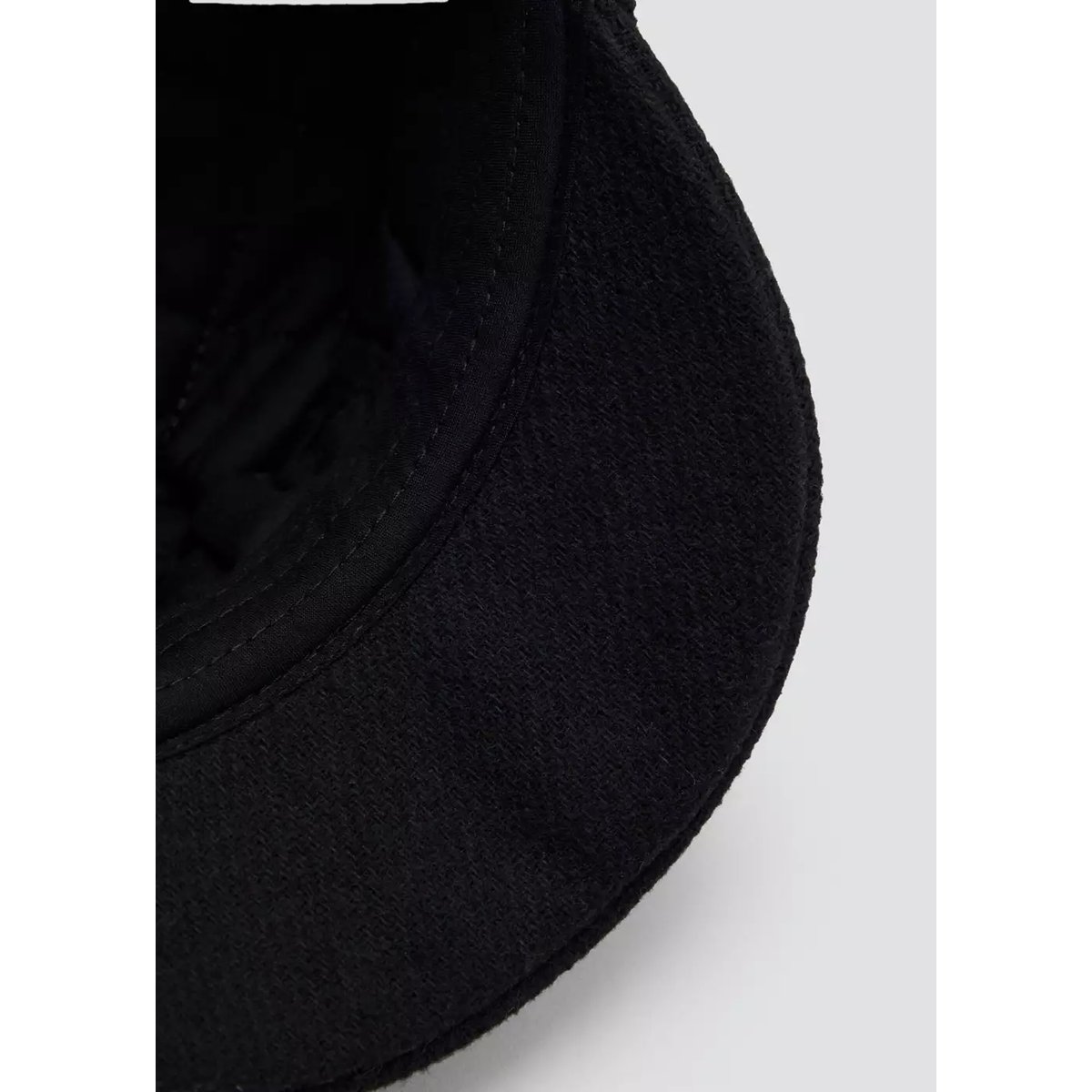 Casquette de marin en tissu doux noir, MANGO