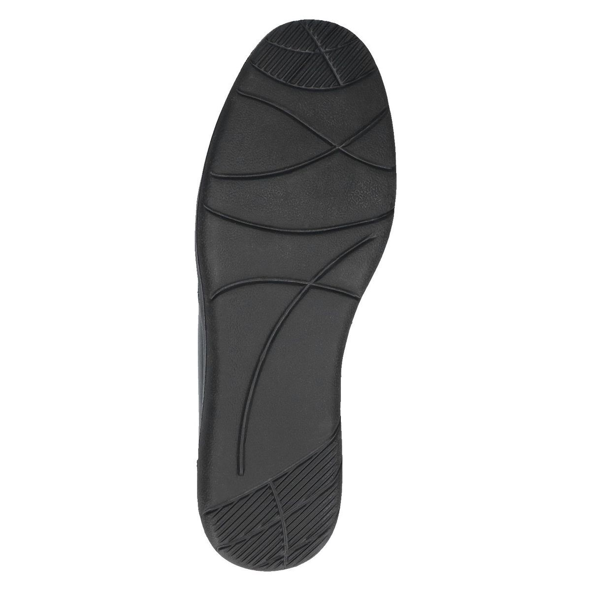 Slipper en cuir noir zèbre, CAPRICE