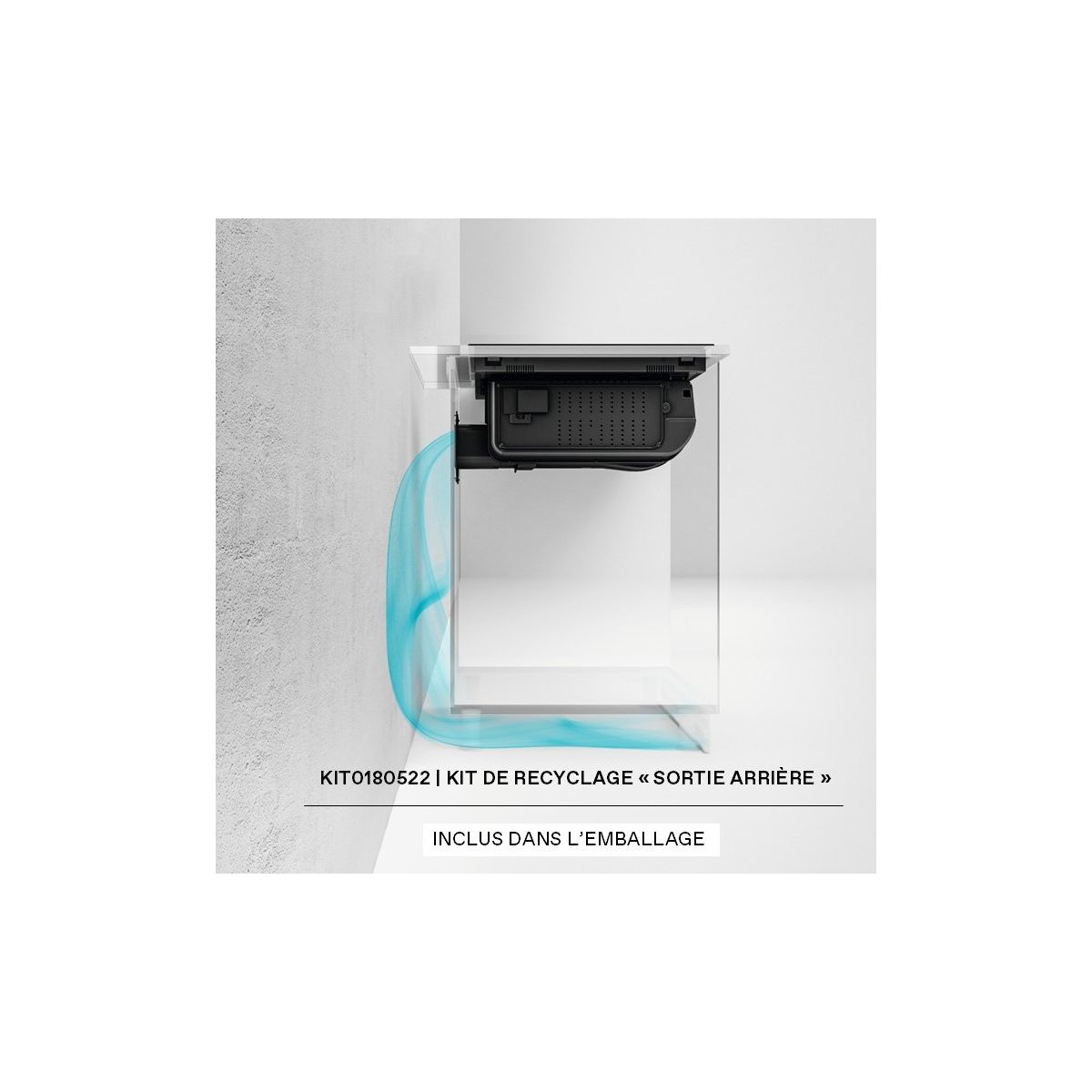 Plaque induction aspirante NIKOLATESLA FIT 3Z PRO 72 recyclage couleur unique, ELICA