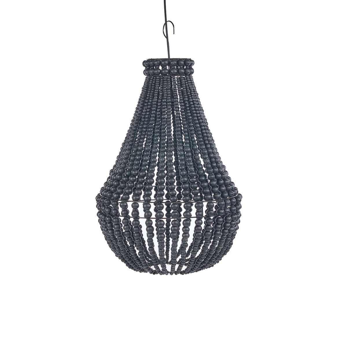 Suspension en bois TEARDROP noir, BAZAR BIZAR