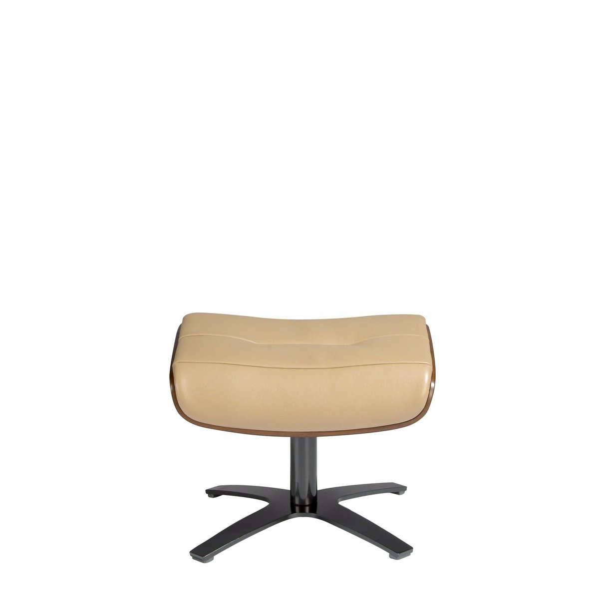 Repose pieds en cuir sable | gris anthracite, ANGEL CERDA