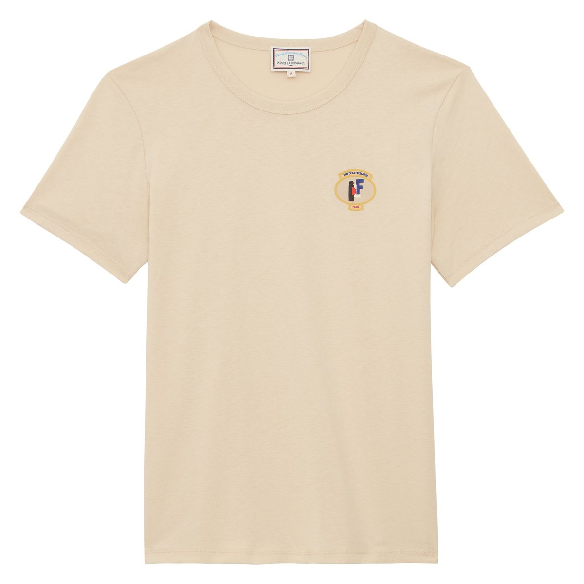 T-shirt Sunny en coton beige, INES DE LA FRESSANGE PARIS