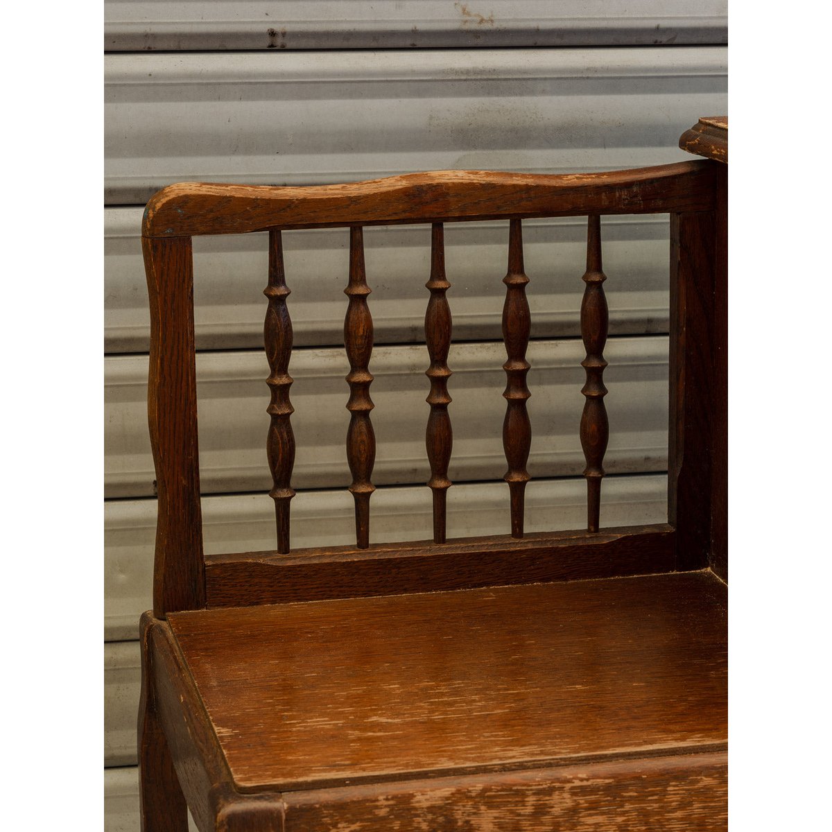 Ancien meuble à téléphone en bois Francine N°1615 - Bon état bois foncé, DEBONGOUT
