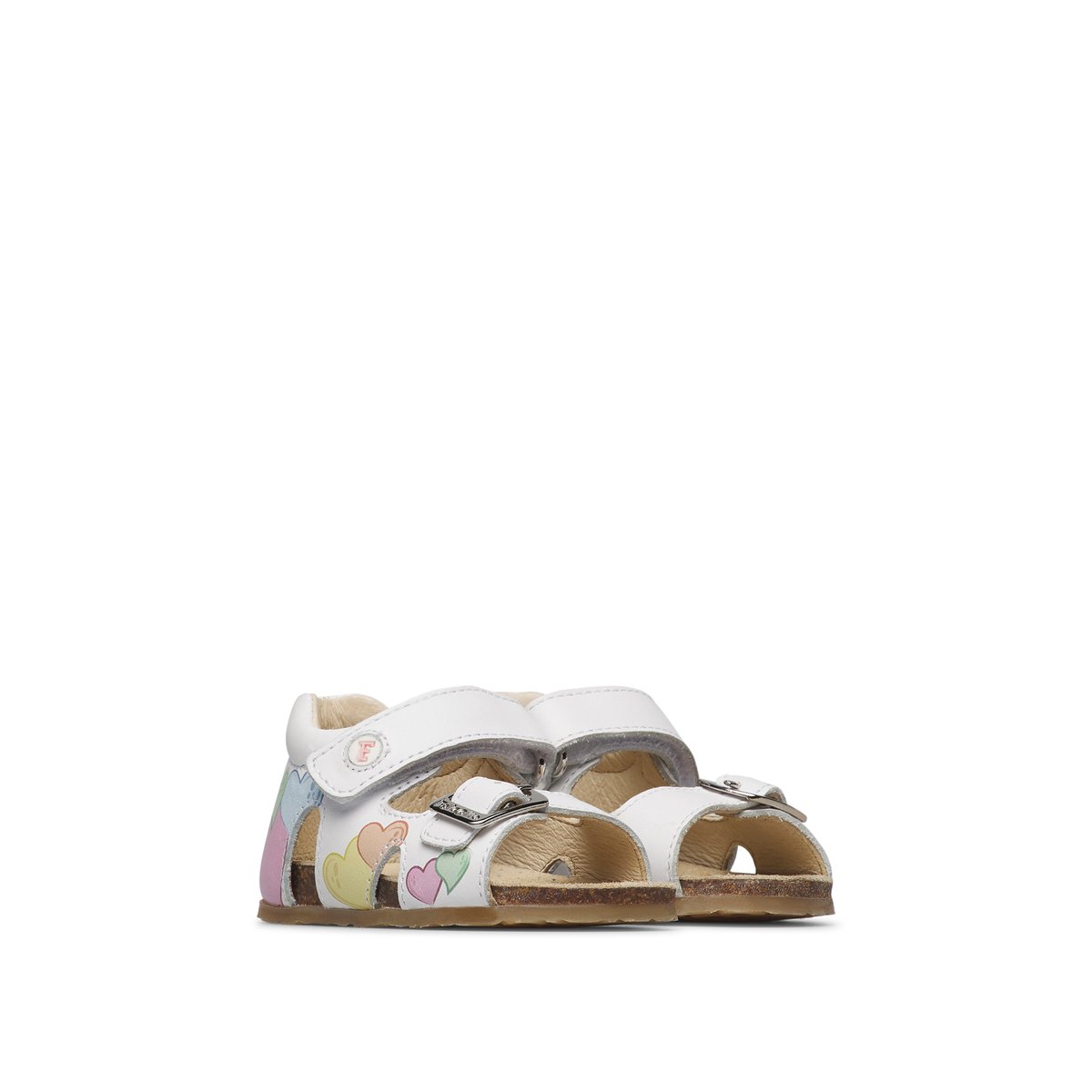 Sandales en cuir BYMIA blanc-, FALCOTTO