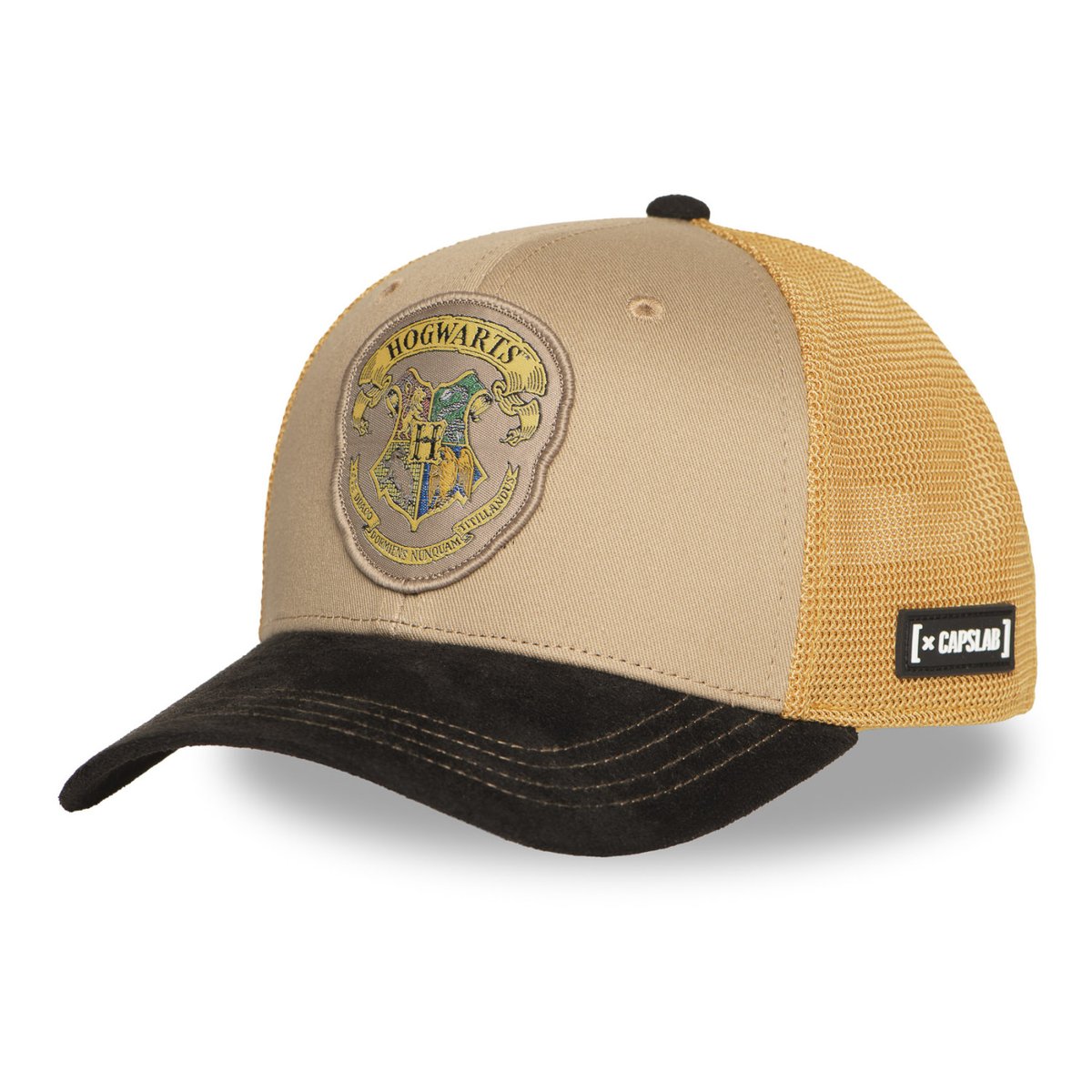 Casquette trucker Harry Potter beige/noir, CAPSLAB