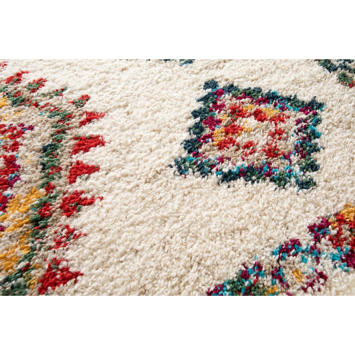 Tapis intérieur doux à motifs ethniques contemporains SIROCCO palette colorée, AFK LIVING