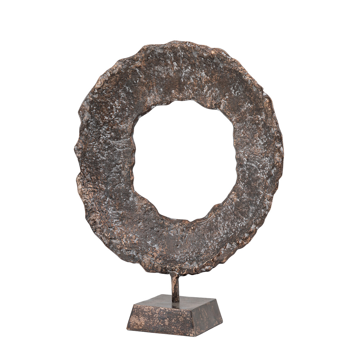 69cm Badsey Circle Sculpture copper-coloured orange, ÉDITÉ