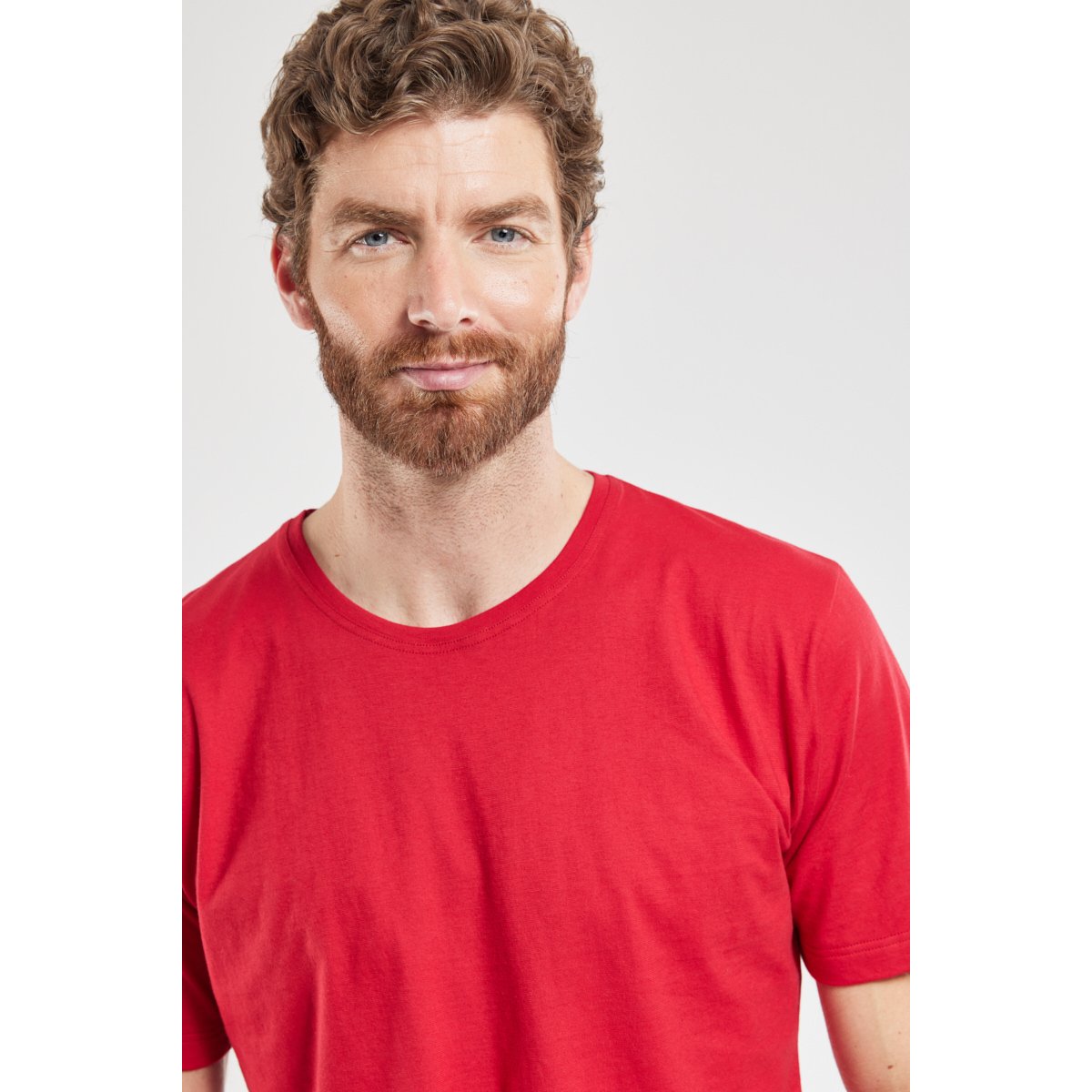 T-shirt uni - coton léger braise, ARMOR-LUX