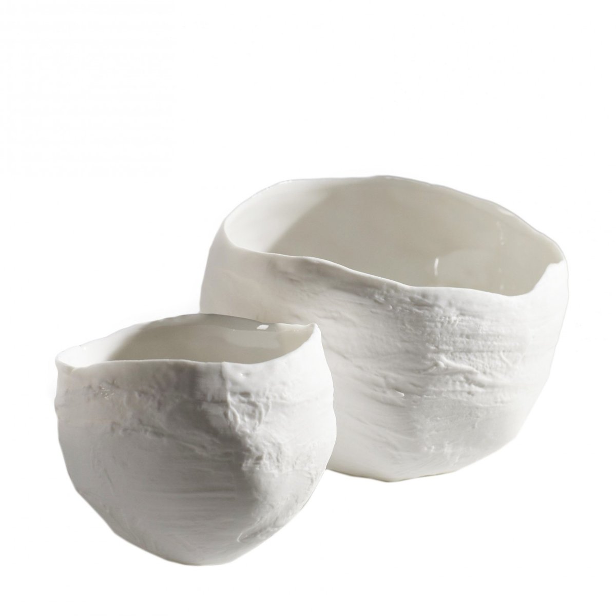 2 Petites Boules Plâtre blanc, SERAX