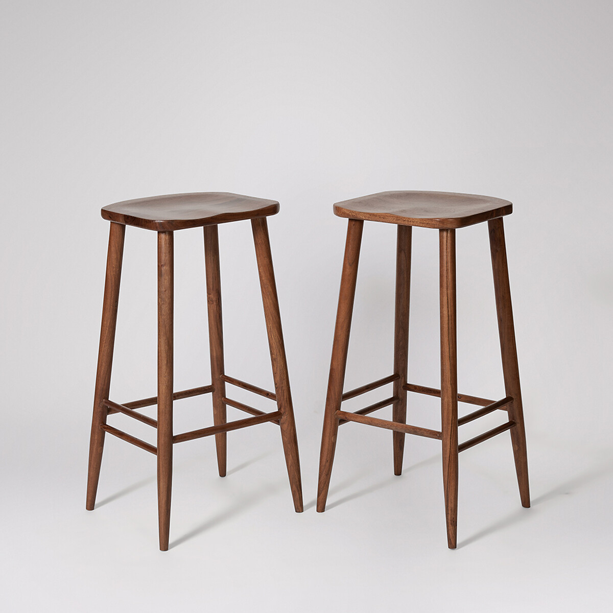 Southwark Acacia Wood Bar Stool dark acacia wood, SWOON