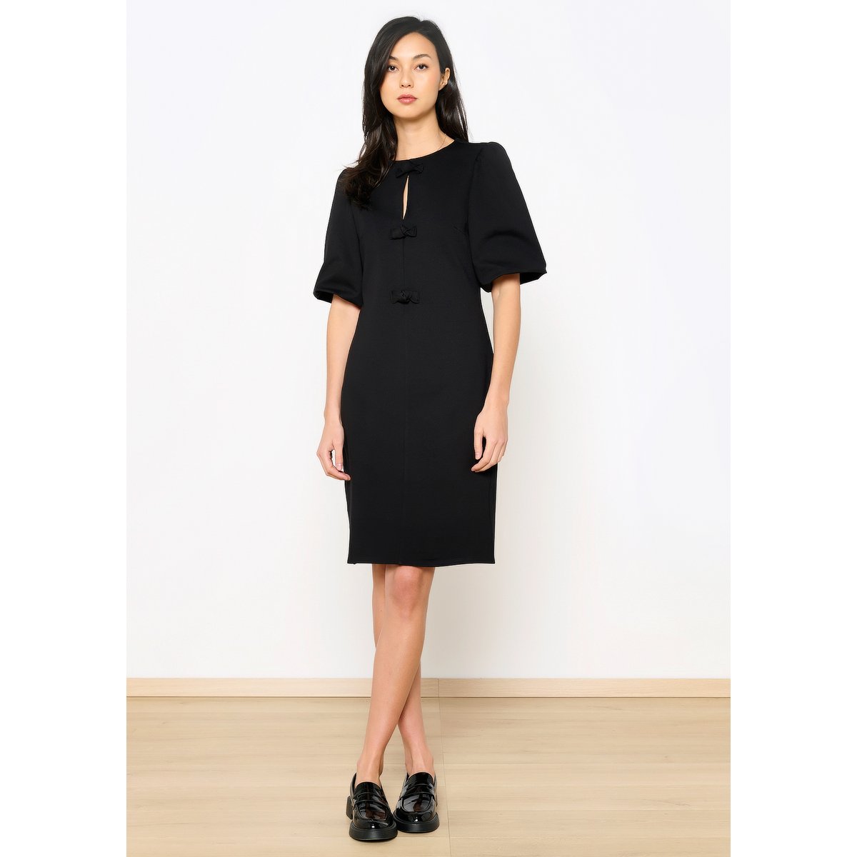 Robe avec noeuds noir, LOLALIZA