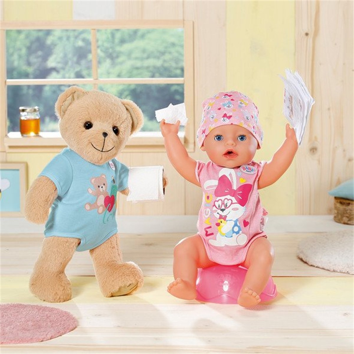 Baby born Ours en peluche bleu 36 cm multicolore, ZAPF CREATION