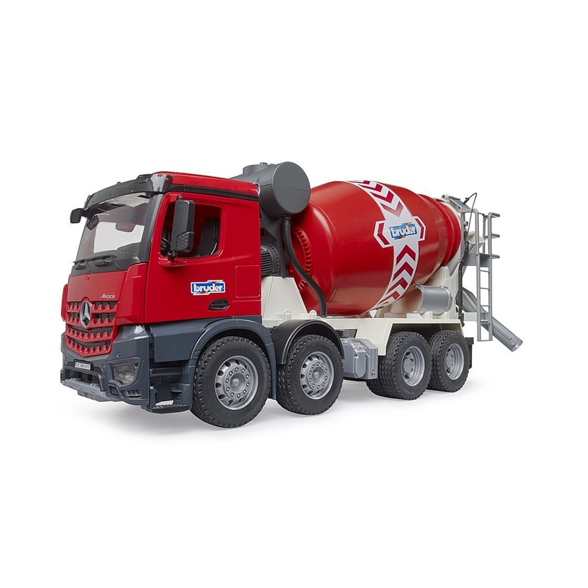 Camion-bétonnière MB Arocs rouge, BRUDER