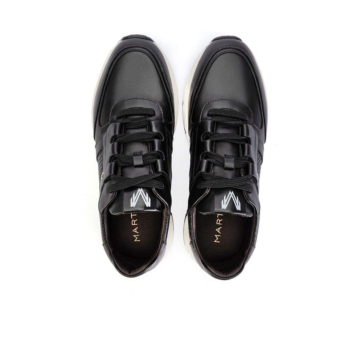 Baskets cuir Norwich black, MARTINELLI