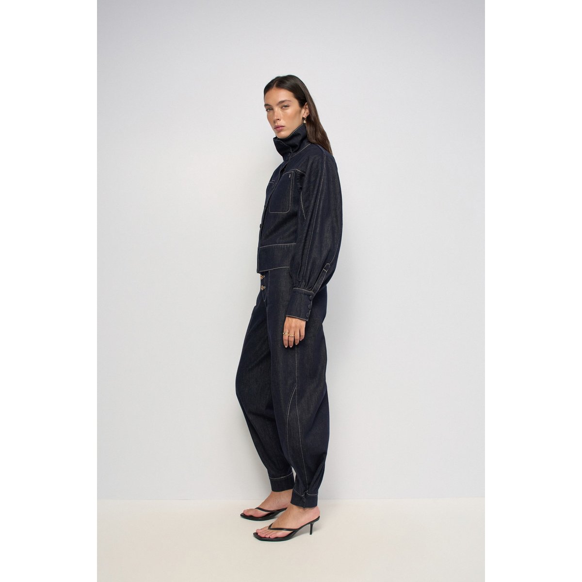 BOMBER DENIM ATELIER bleu foncé, SALSA JEANS