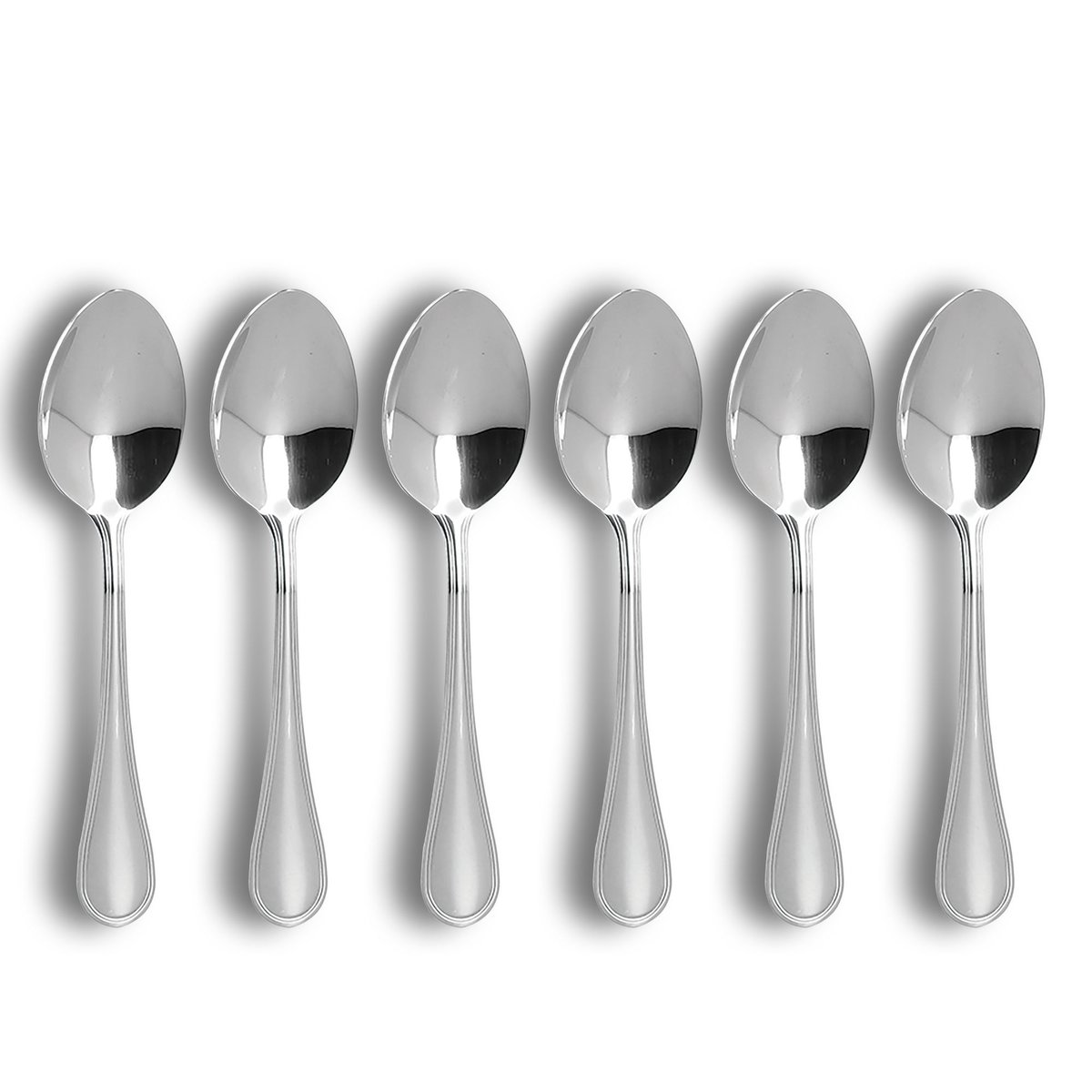 Lot de 6 cuillères de table en acier inoxydable, FILLA inox, OGO LIVING