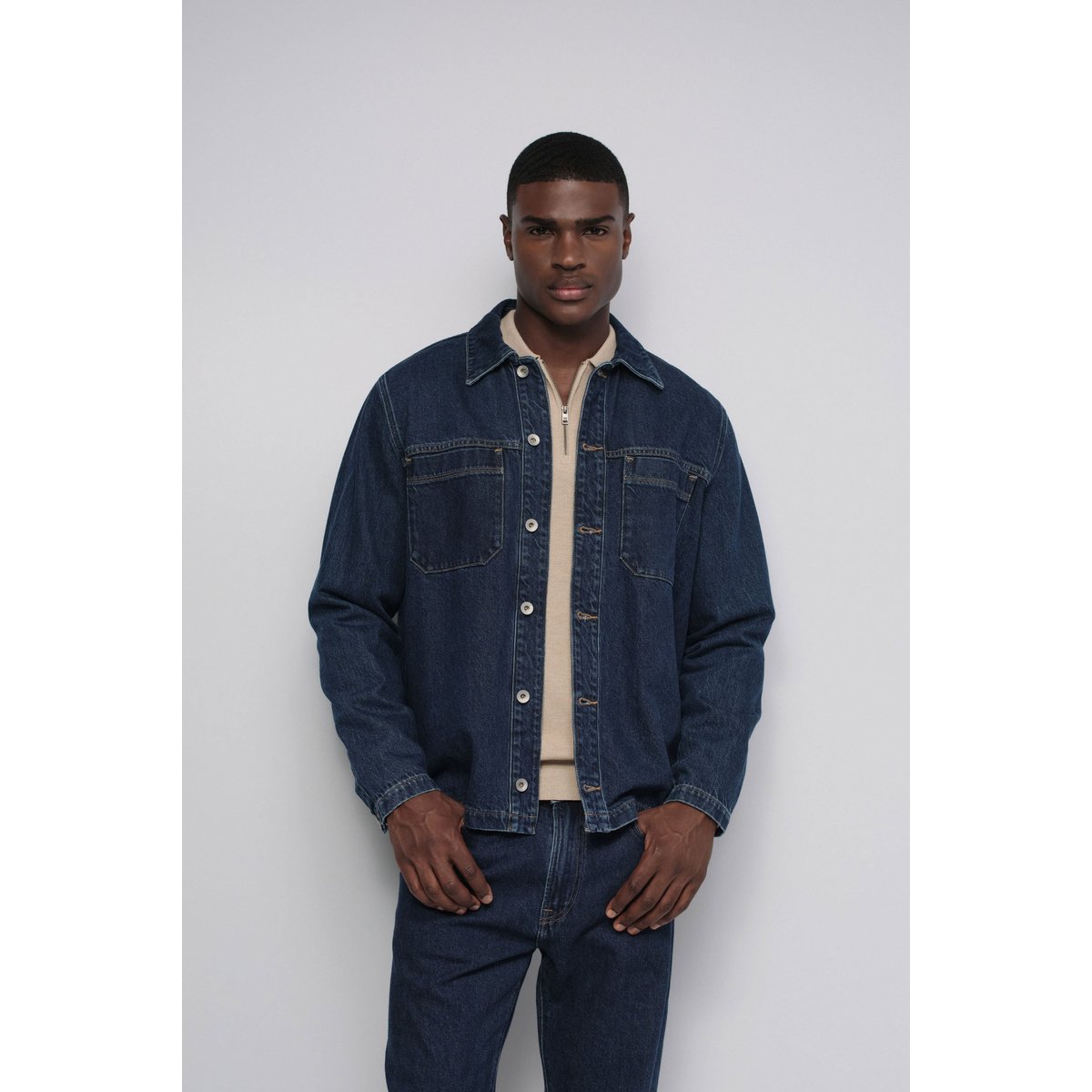 SURCHEMISE EN DENIM bleu foncé, SALSA JEANS