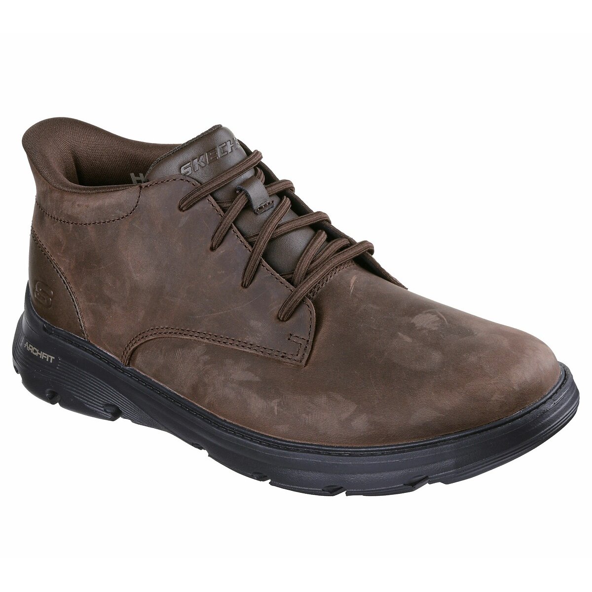 Stivaletti Arch Fit Garza cioccolato, SKECHERS