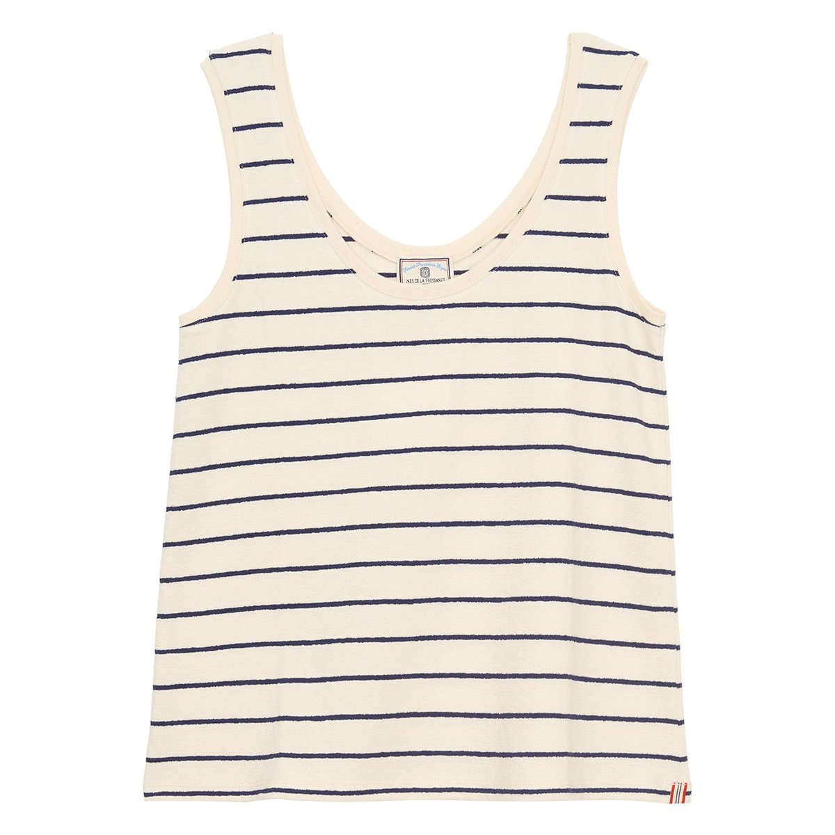 Top Sun en coton organique ecru, INES DE LA FRESSANGE PARIS
