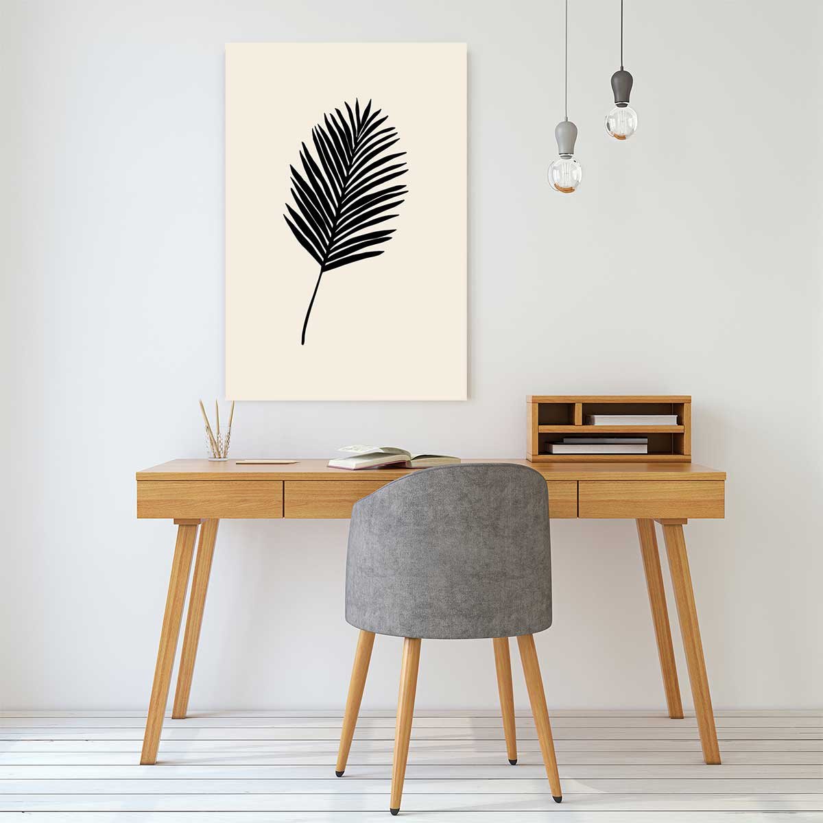 Tableau black palm tableau alu dibond, HEXOA