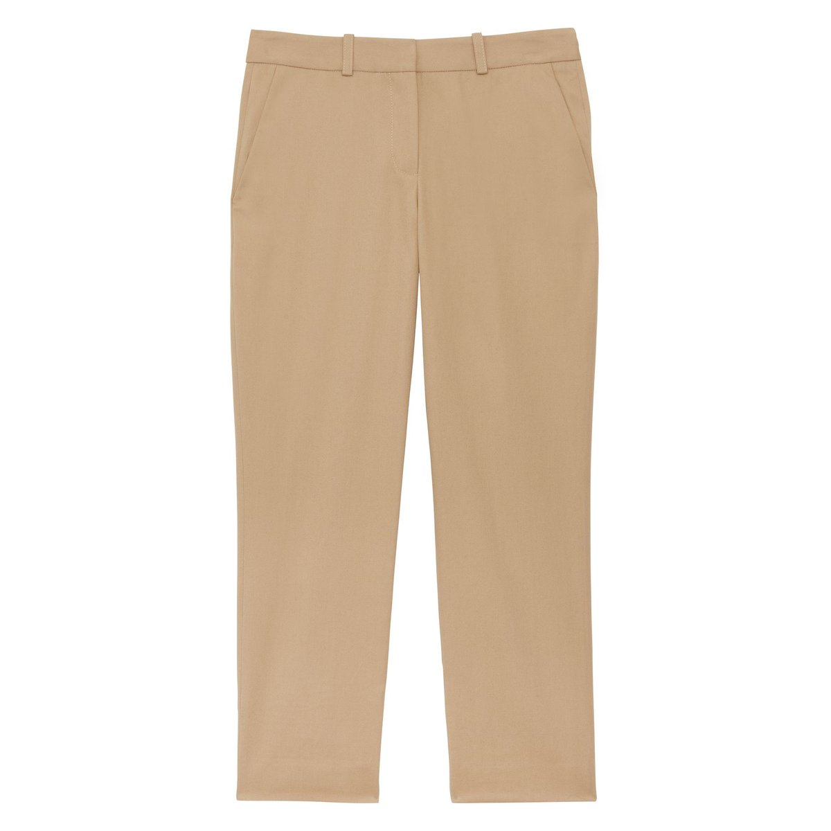 Pantalon Audrey en coton beige, INES DE LA FRESSANGE PARIS