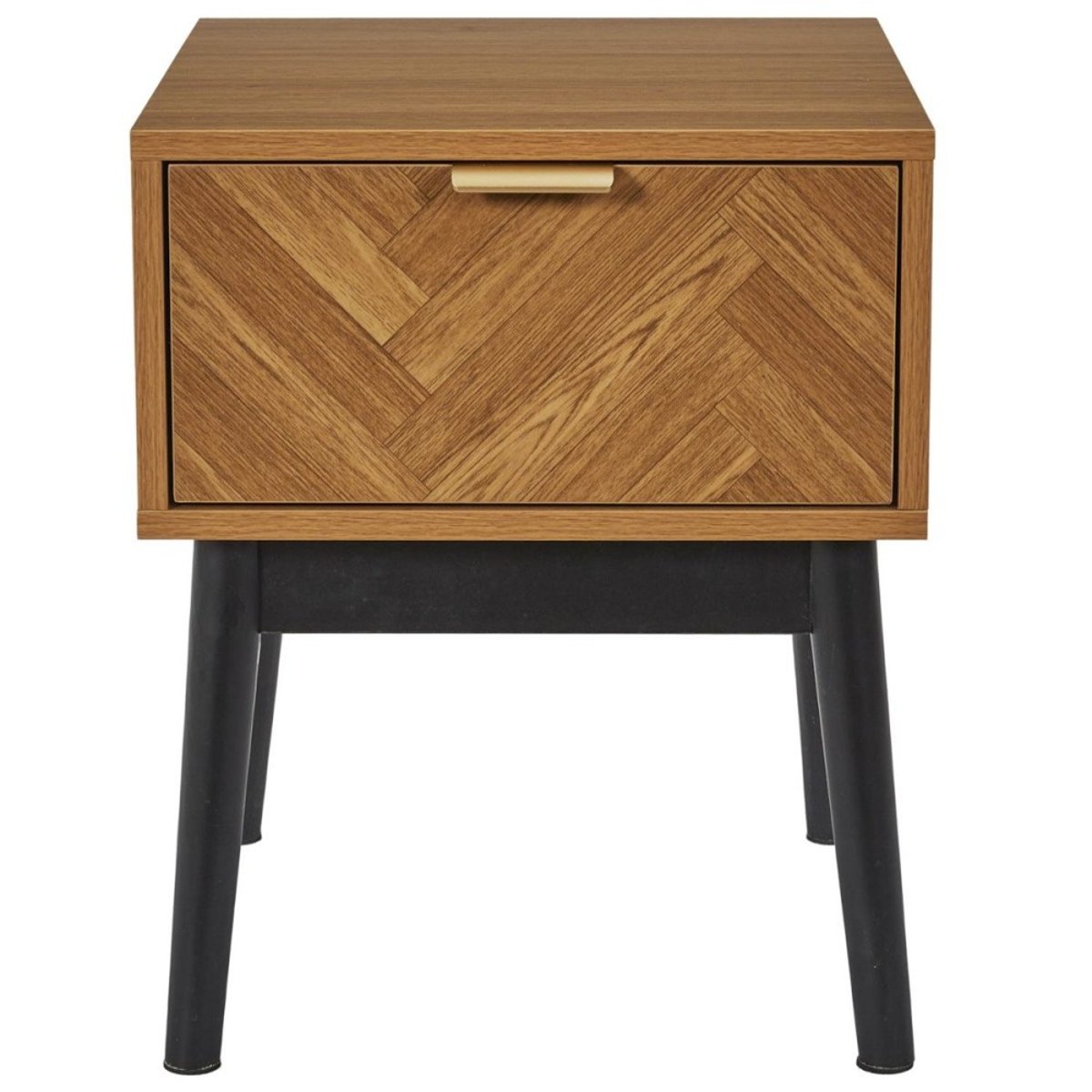 Table de chevet en bois FELIX marron, DECORATIE