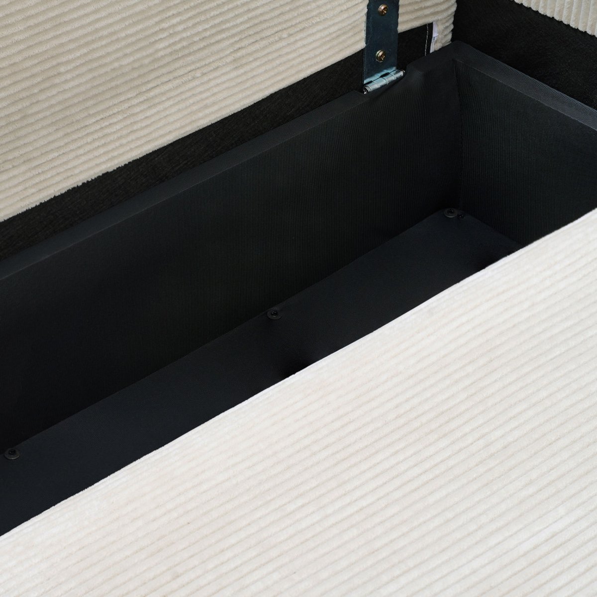 Canapé convertible 3 places en velours côtelé- JUL beige, DRAWER