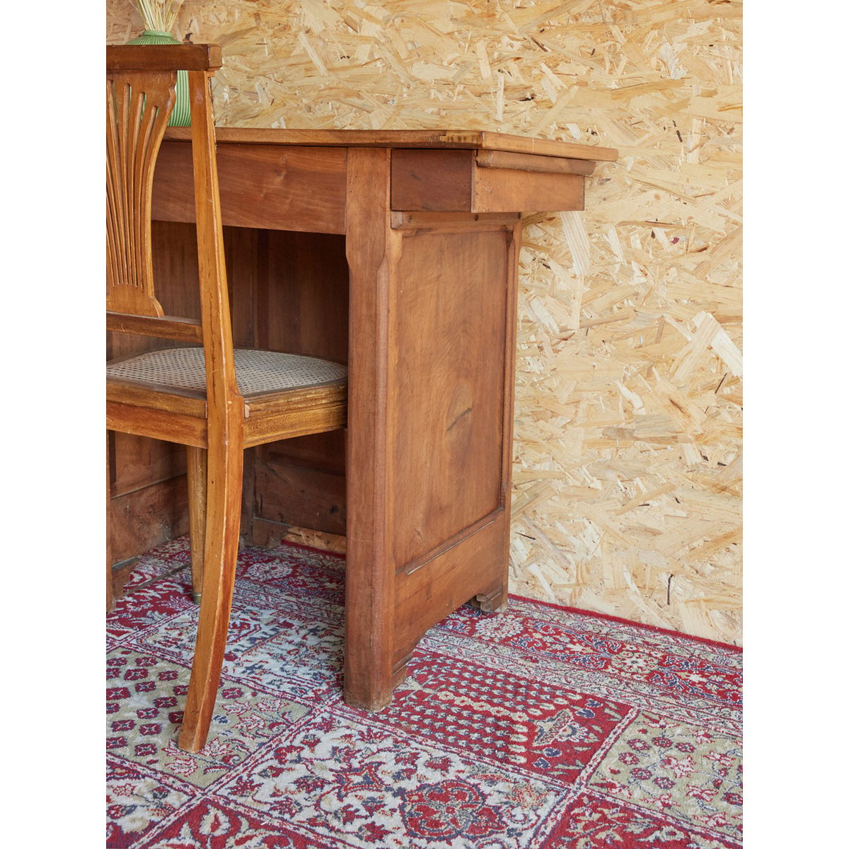 Table de couture en bois Francine N°942 - Bon état bois foncé, DEBONGOUT