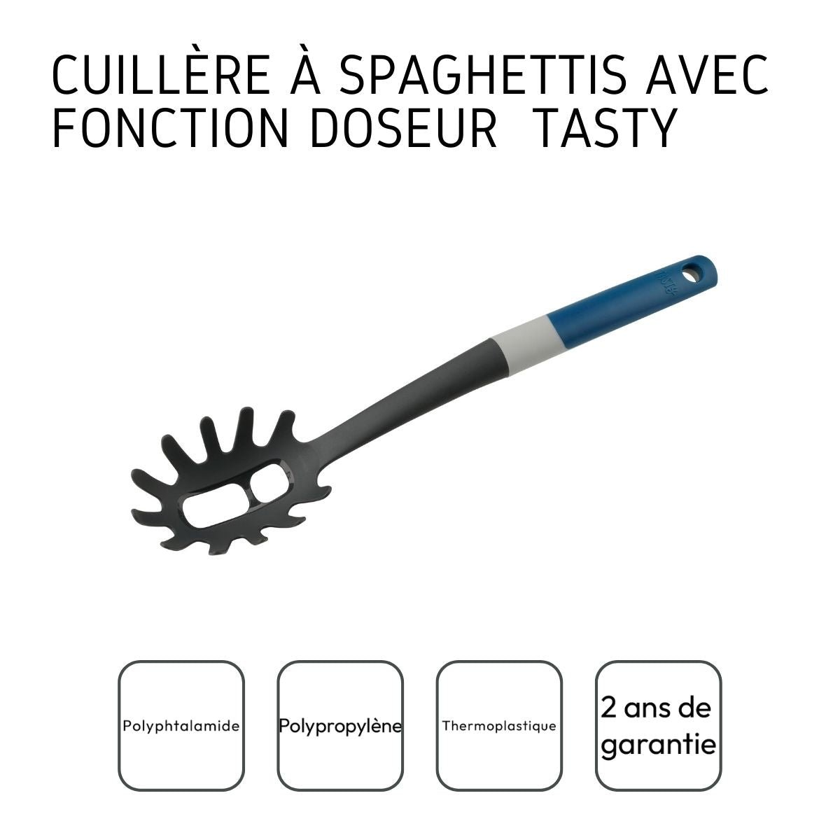 Cuillère doseuse de spaghettis CORE gris, TASTY