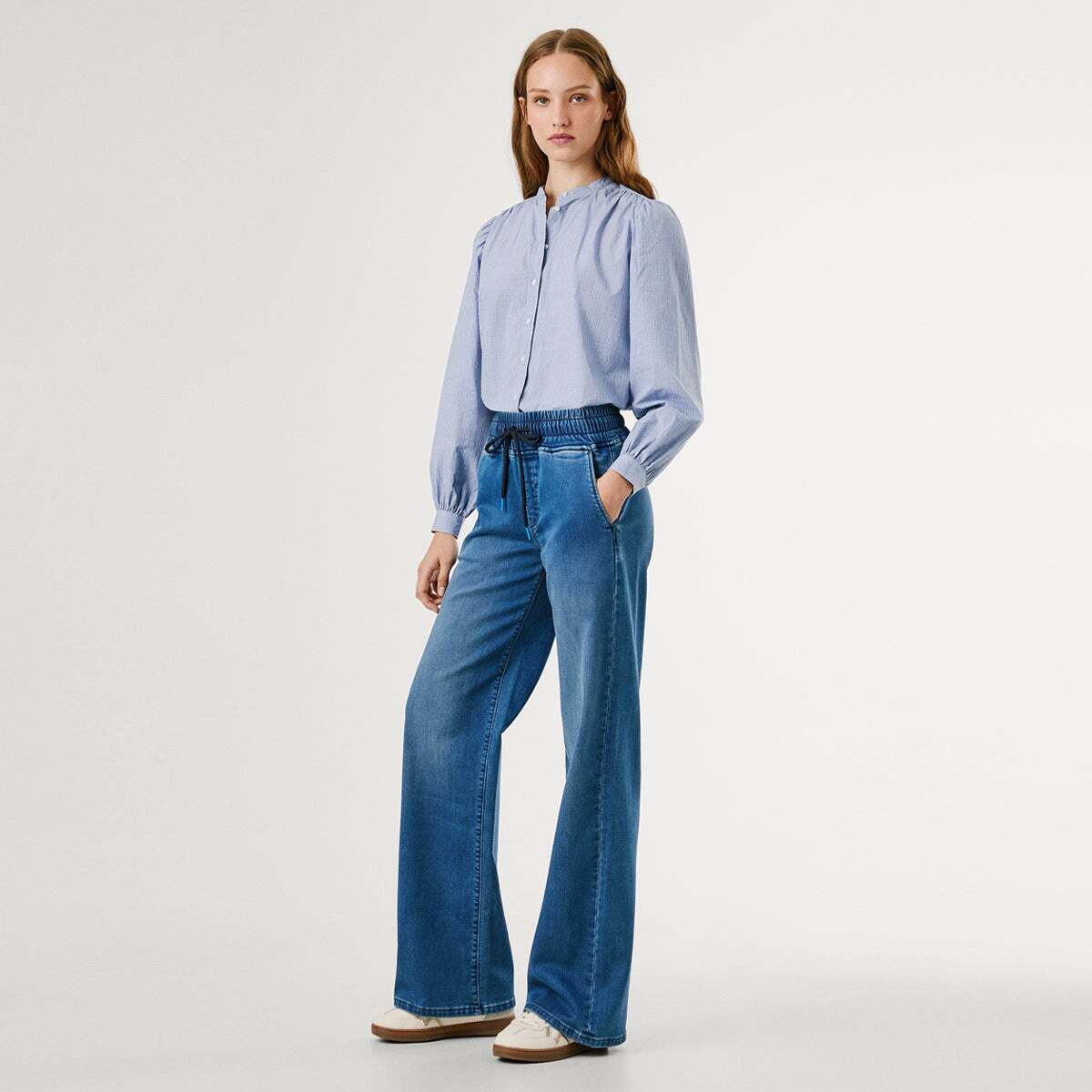 Eva - Jean Coupe Large, Taille Moyenne authentic true blue gymdigo /h, PEPE JEANS