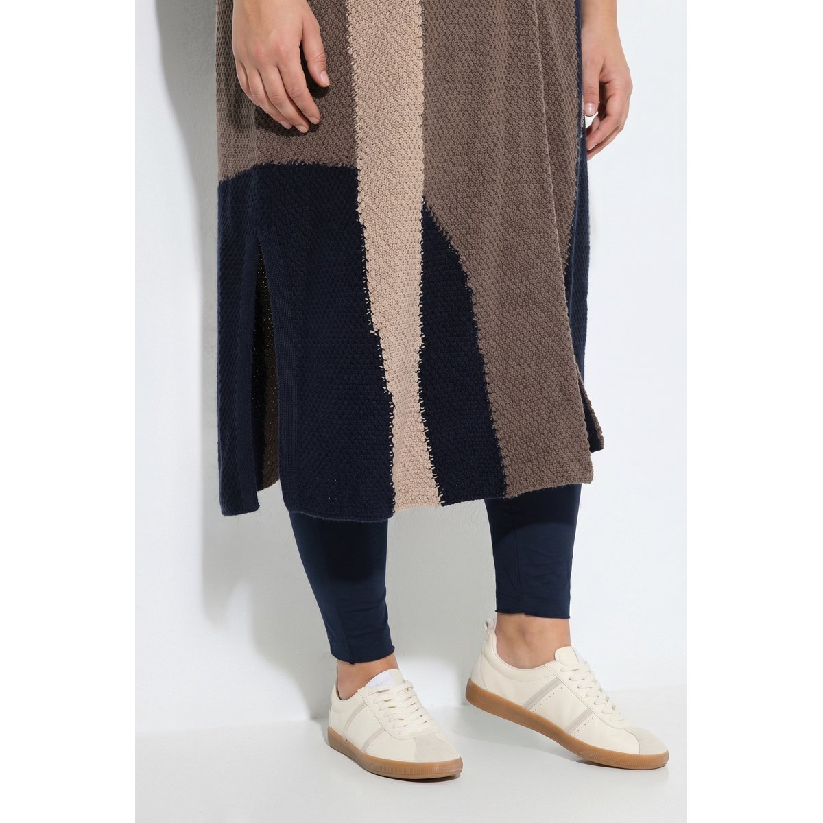 Cardigan long en coton bio marine, ULLA POPKEN