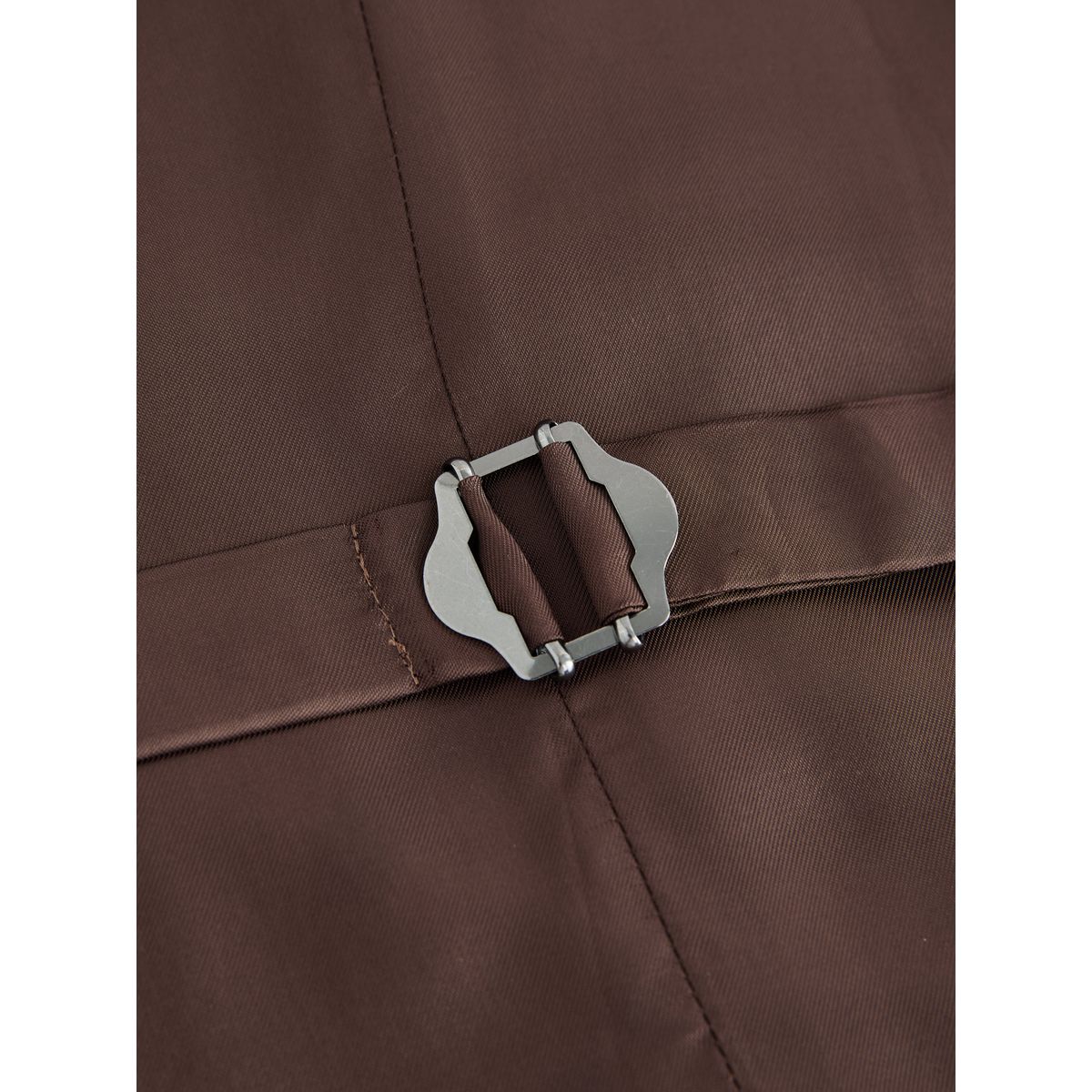 Gilet flanelle slim laine zignone signature marron, NEXT