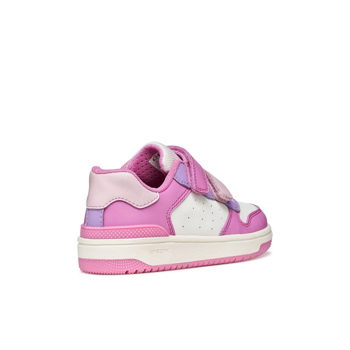 Baskets respirantes à scratchs, WASHIBA rose/blanc, GEOX