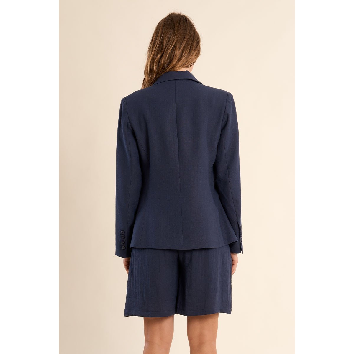 Blazer droit navy blue, MOLLY BRACKEN