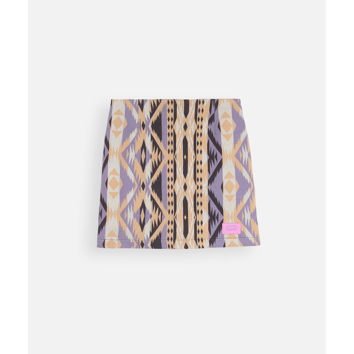 Mini jupe en jacquard tissé XODA corail, OXBOW