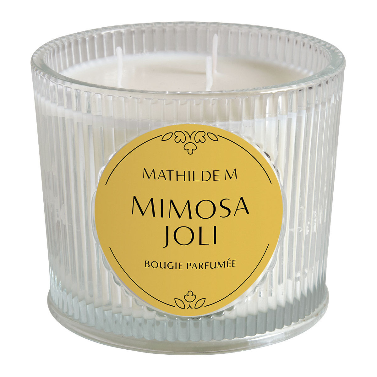 Bougie parfumée 400 g - Mimosa Joli transparent, MATHILDE M