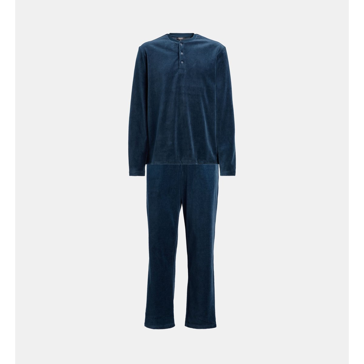 Ensemble pyjama dober velours ras bleu marine, GALERIES LAFAYETTE