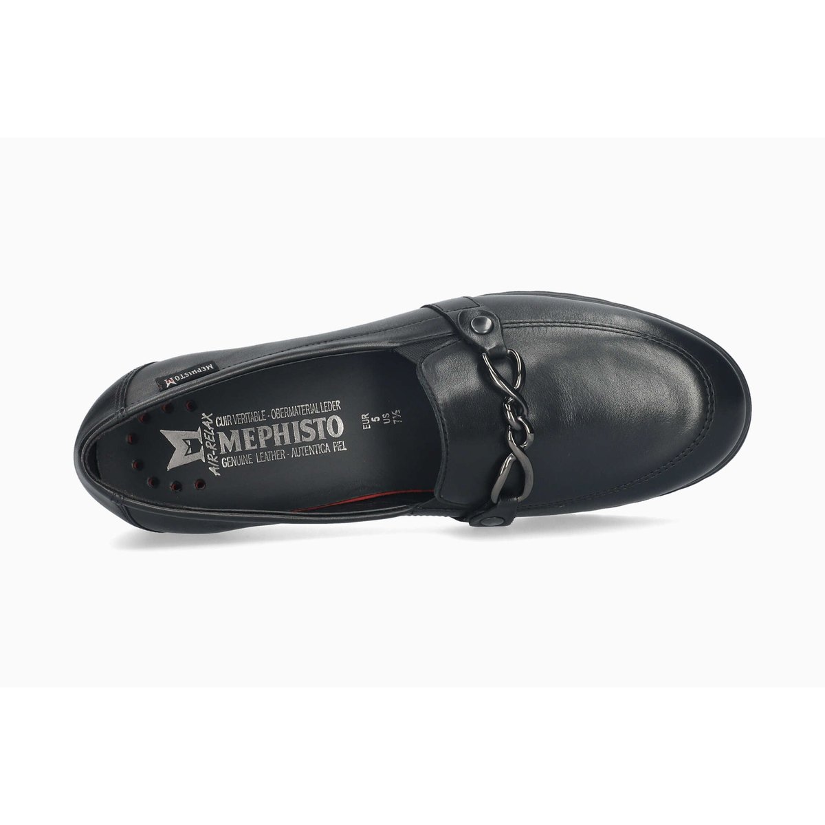 Mocassins en cuir JULIANA noir 4, MEPHISTO