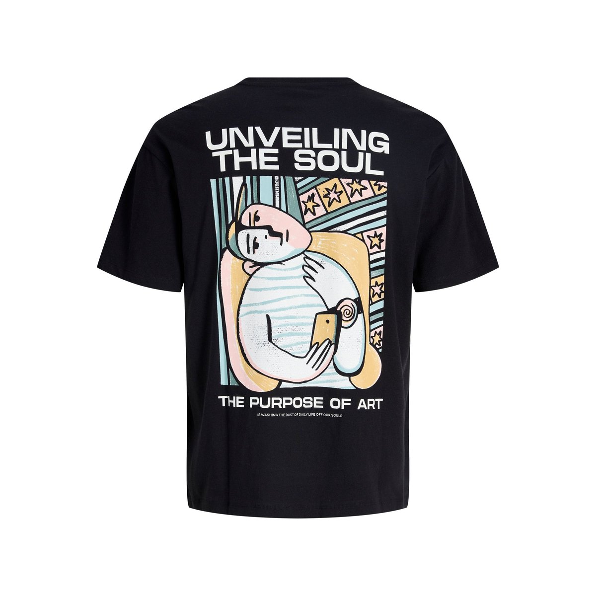 T-Shirt noire - black, JACK & JONES