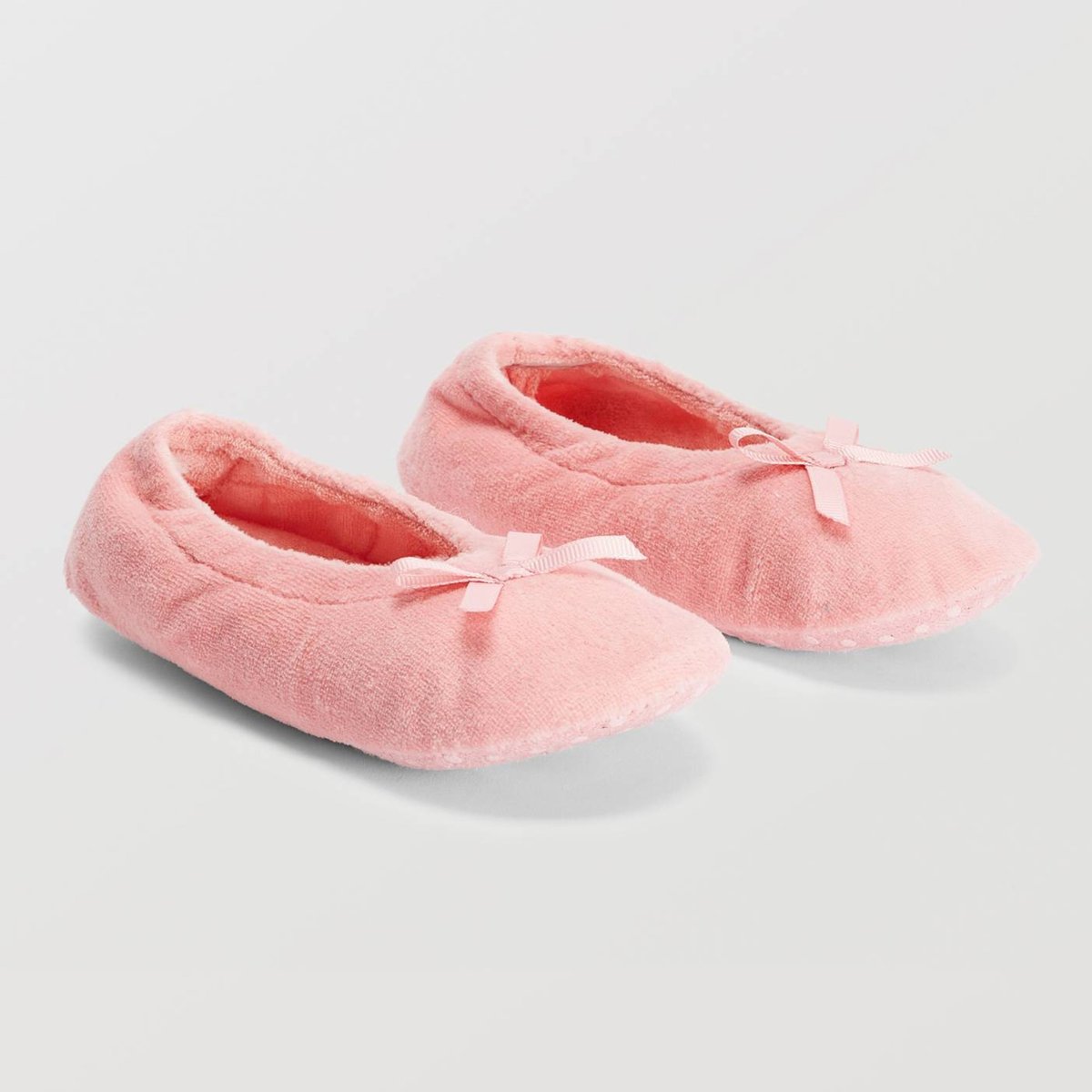 Chaussons ballerine fille uni bisque, MONOPRIX