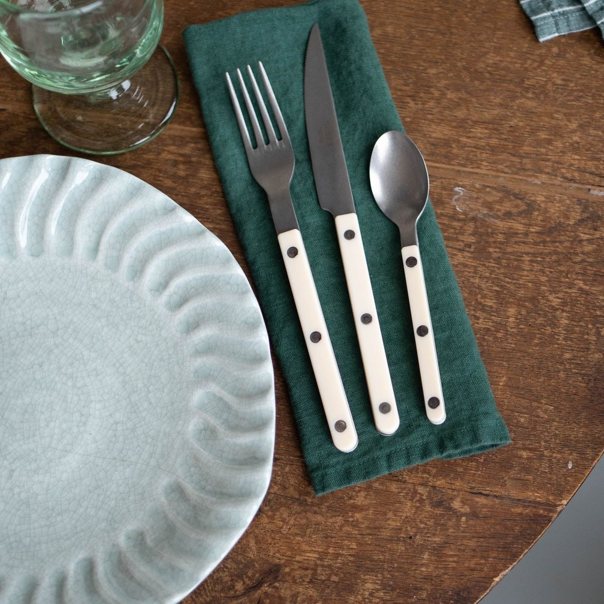 Fourchette de table, Bistrot Vintage ivoire, SABRE