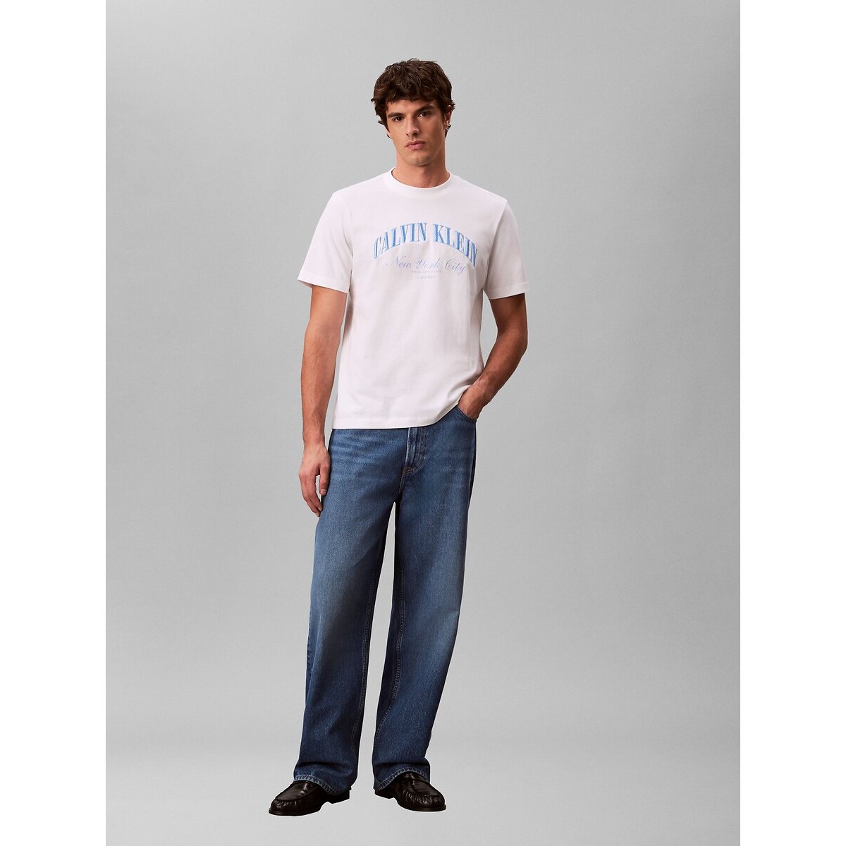T-shirt met korte mouwen, graphic wit, CALVIN KLEIN JEANS