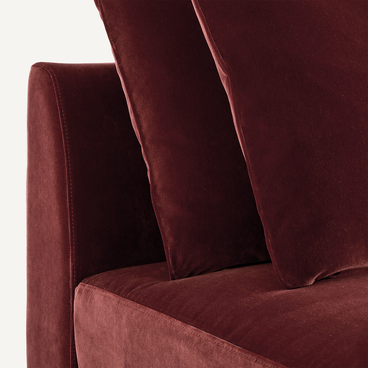 Chauffeuse modulable en velours, TIBERIO grenat, AM.PM